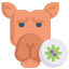 Virus Transmission Flat icon 64x64